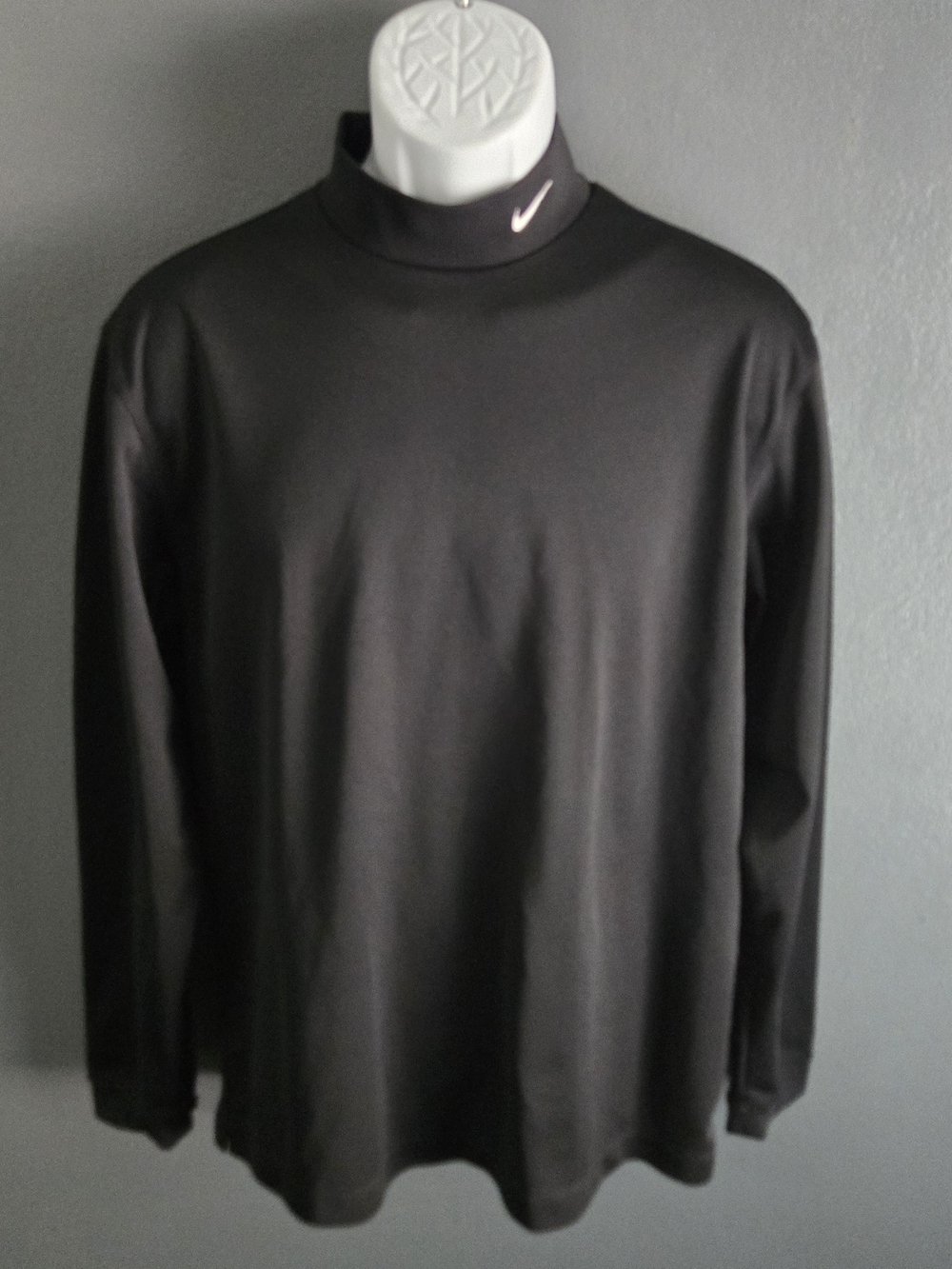 Nike Golf Dri-Fit Tour Performance Men’s M Black Long Sleeve Mock Neck Sweater
